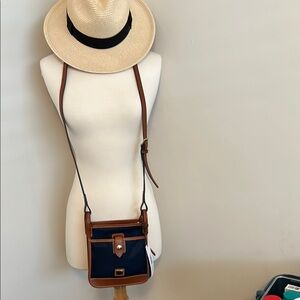 Dooney & Bourke Letter Carrier Navy Crossbody Bag Nylon